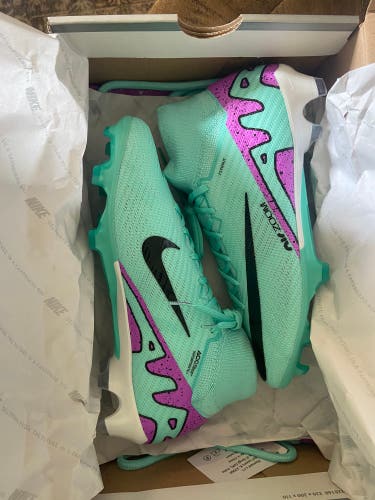 Green New Women's Nike Detachable Cleats Zoom superfly 9 elite fg Cleats