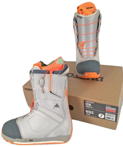 NEW $480 Burton Ion Snowboard Boots! Gray US 7 UK 6 Mondo 25 Euro 40 Asian Fit