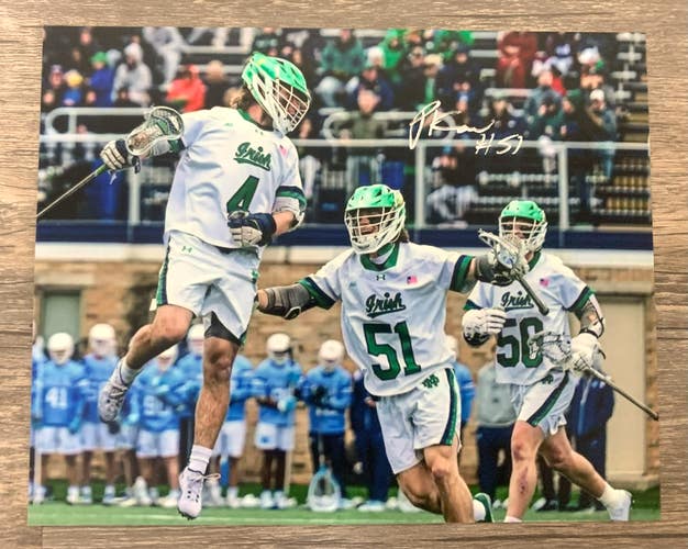 Notre Dame Lacrosse Signed Photos: Kavanaghs, Taylor, Lynch