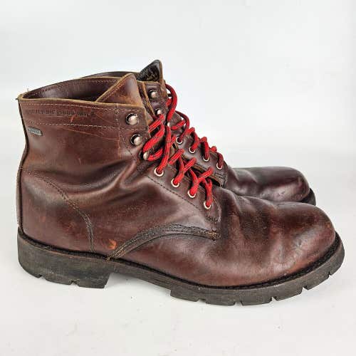 Wolverine 1000 Mile Plain-Toe Brown Leather Boots Gore-Tex Men's Size: 12 D