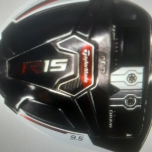 Used Men's TaylorMade R15 Right Handed Driver Stiff Flex 9.5 Loft