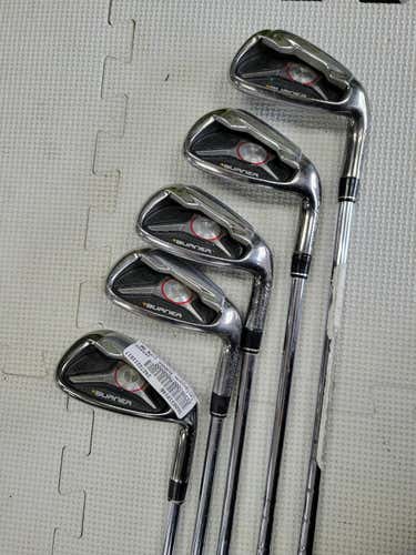 Used Taylormade Burner Stiff Flex Steel Shaft Iron Sets