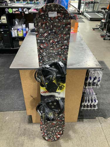 Used Burton Chopper 131 Cm Boys' Snowboard Combo