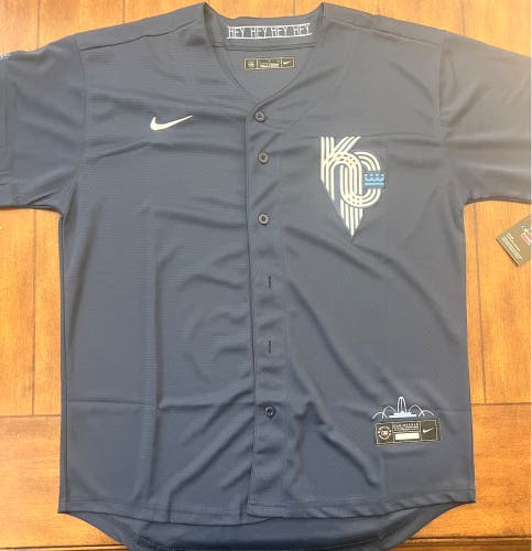 NWT MLB Kansas City Royals City Connect Jersey-Adult Large