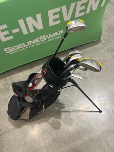 Used Junior Nike SQ Tiger Woods Clubs (Full Set) Right Handed 7 Pieces