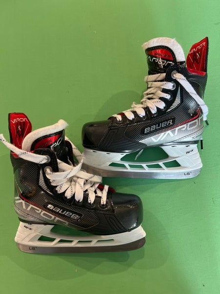 Used Youth Bauer Vapor ltx Pro+ Hockey Skates Extra Wide Width 13