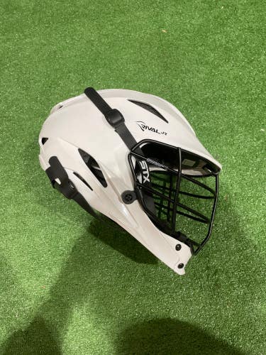 White Used STX Rival Jr. Helmet