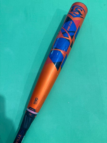 Gently Used 2022 Louisville Slugger Meta Bat BBCOR Certified (-3) Composite 29 oz 32"