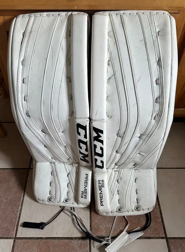 Used Ccm Premier 1.9 Plus 1" Ice Hockey Goalie Leg Pads