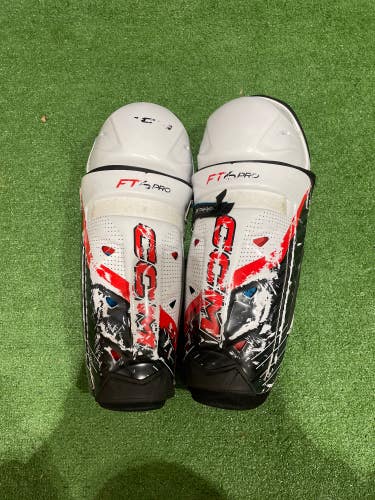 Used Senior CCM Jetspeed ft6 pro Shin Pads 14"