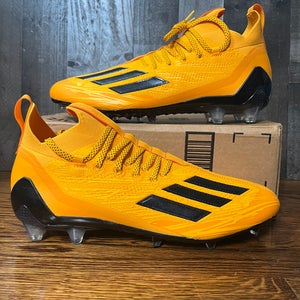 Adidas ADIZERO PRIMEKNIT Yellow Football Cleats Low Top Mens Size 13 HP8745