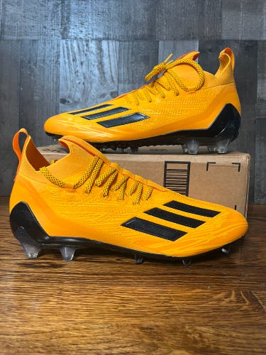 Adidas ADIZERO PRIMEKNIT Yellow Football Cleats Low Top Mens Size 13 HP8745