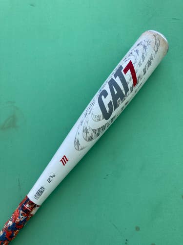 Used 2017 Marucci CAT7 Bat USSSA Certified (-8) Alloy 21 oz 29"