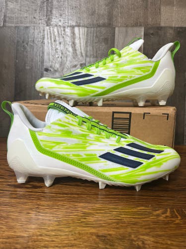 Adidas Adizero Football Cleats size 12 white Green HR1589 Seahawks