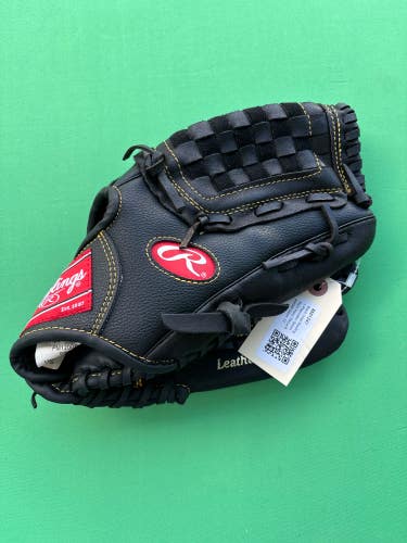 Black Used Rawlings Playmaker Series Right Hand Throw Baseball Glove 12"