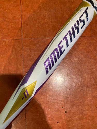 Used 2022 Easton amethyst Bat (-11) Alloy 19 oz 30"