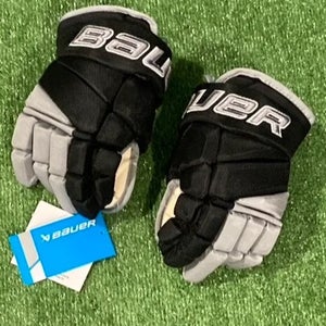 Black New Junior Bauer Vapor Pro Team Gloves 10"