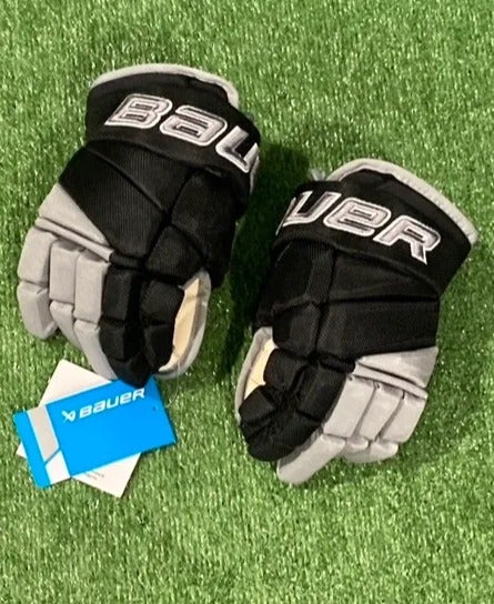 Black New Junior Bauer Vapor Pro Team Gloves 10"