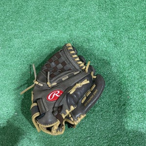 Brown Used Rawlings Highlight Series Right Hand Throw Infield Baseball Glove 11"