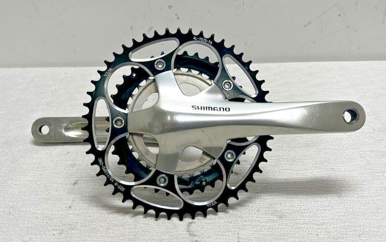 Shimano FC-R553 175mm 50/39/30 Aluminum Road Bike Triple Crankset EXCELLENT