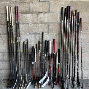 Broken Bauer/CCM hockey sticks. LEFT and RIGHT Handed