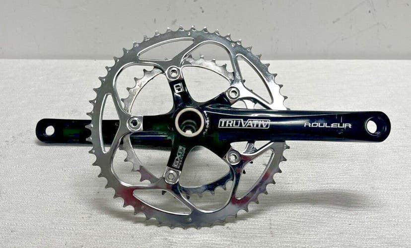 Truvativ Rouleur GXP 175mm 50/36 Black Aluminum Road Bike Double Crankset GREAT