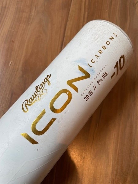 Used 2024 Rawlings Icon USSSA Certified Bat (-10) Composite 20 oz 30"