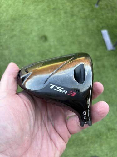 CLEAN Titleist TSR3 10° Titanium Driver Club Head Only With Headcover.