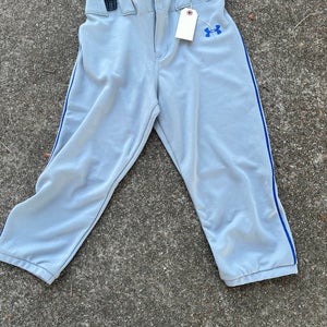 Gray New Large Youth Men's Under Armour Game Pants