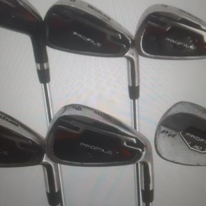 Used Men's Wilson Staff Wilson profile Right Handed Iron Set 6 Pieces Steel Shaft