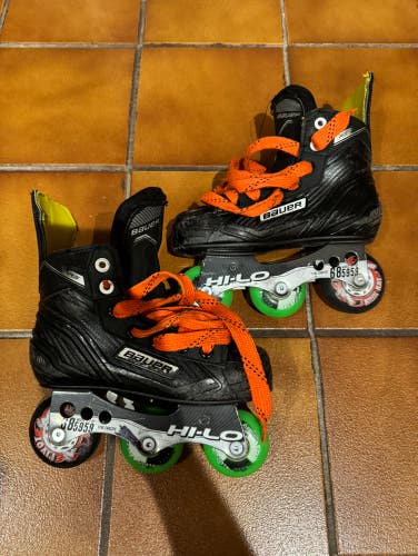 Used Youth Bauer RS Inline Skates Regular Width Size 13