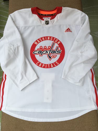 Washington Capitals Adidas MIC Pro Stock Hockey Practice Jersey Size 56