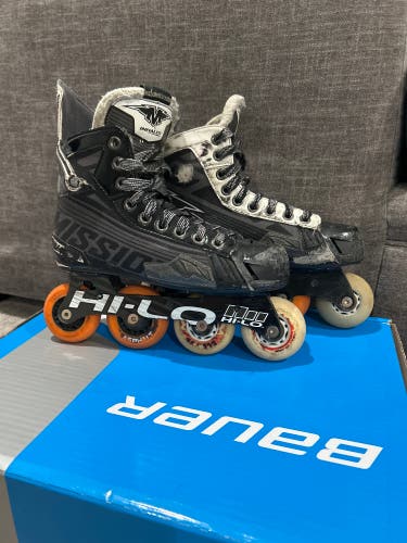 Mission size 4 ds6 inhaler roller hockey skates "hi-lo”