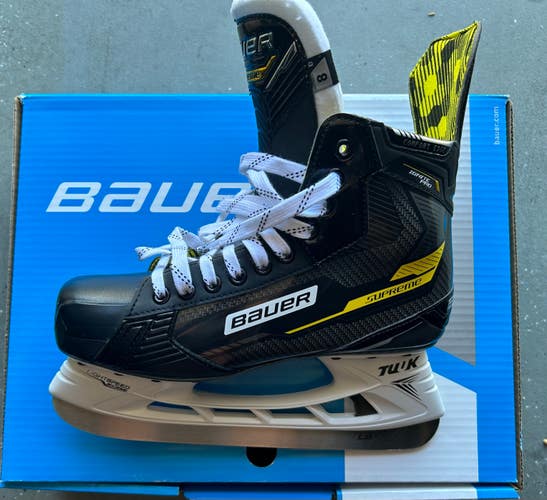 New Senior Bauer Supreme Ignite Pro Hockey Skates 8D