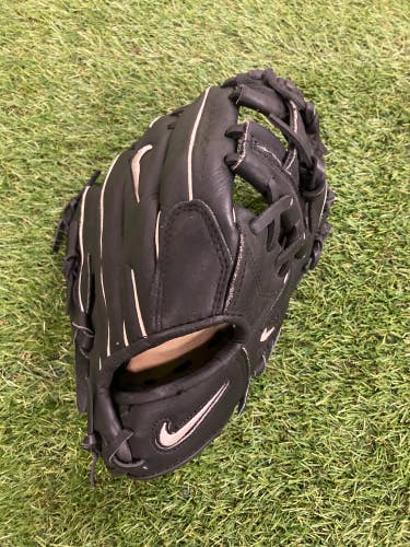 Black Used Nike Pro Tradition Right Hand Throw Infield Baseball Glove 11.5"