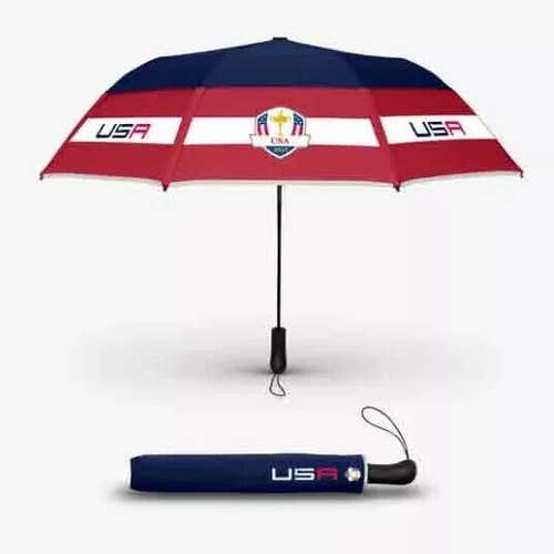 NEW * Weatherman RYDER CUP ITALY USA COLLAPSIBLE Umbrella