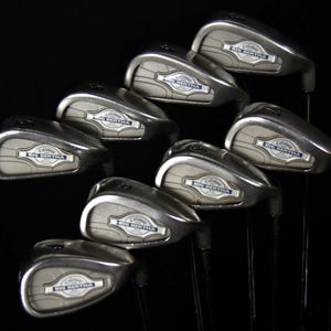 CALLAWAY BIG BERTHA X-12 IRON SET (8) FLEX:R LENGTH: (5) 39 IN RH NEW GRIPS