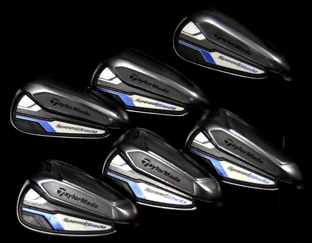 TAYLORMADE SPEED BLADE IRON SET (6) FLEX:STIFF LENGTH: (6) 39 IN RIGHT HANDED