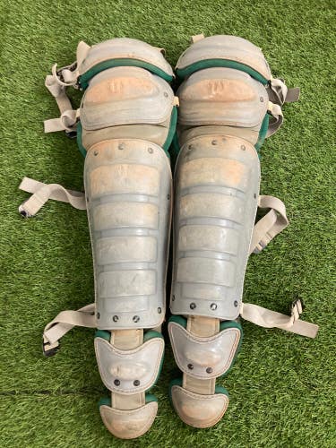 Gray Used Adult Wilson Catcher's Leg Guard