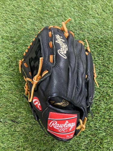 Black Used Rawlings Player Preferred Left Hand Throw Baseball Glove 11.5"