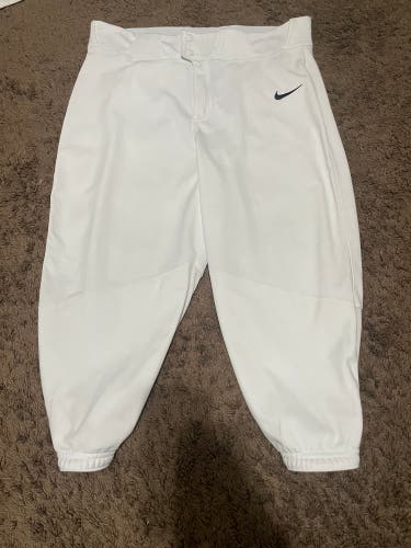 Nike Baseball Pants Men's Large White New Short