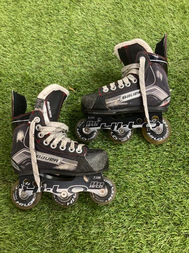 Used Youth Bauer Vapor X300R Inline Skates Regular Width Size 11