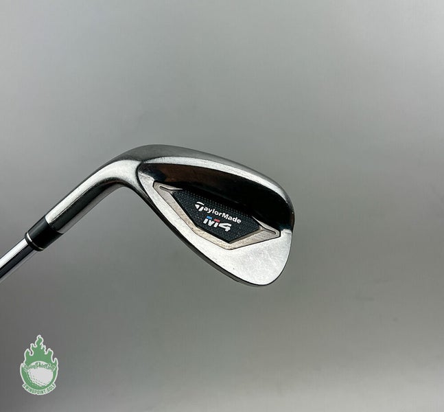 Used Left Handed TaylorMade M4 Sand Wedge KBS MAX 85g Stiff Flex Steel Golf