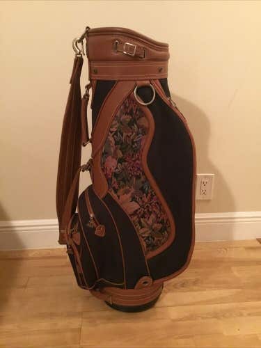 Daiwa Ladies Coach Collection Vintage Cart Bag with 6-way Dividers & Rain Cover