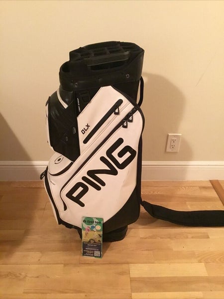 Ping DLX Cart Golf Bag with 15-way Dividers & Rain Cover (Broken Strap)