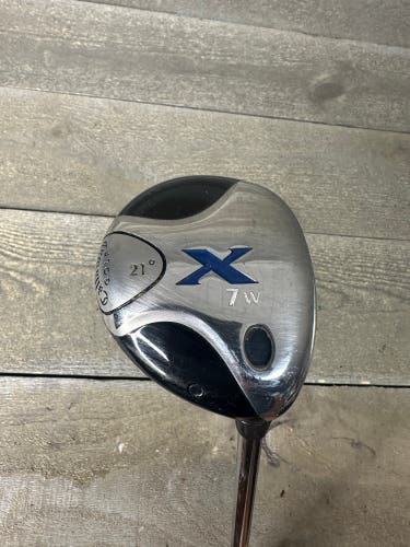 Callaway X 7w 7 Fairway Wood 21° Degrees Steel Uniflex Right Handed 41”