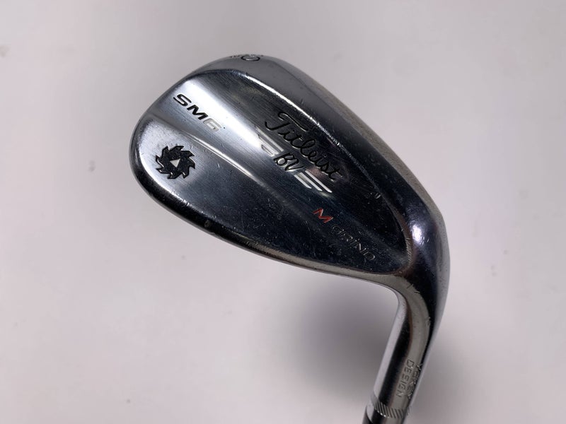Titleist Vokey SM6 Tour Chrome 60* 8 M-Grind Wedge Steel Mens RH Midsize Grip