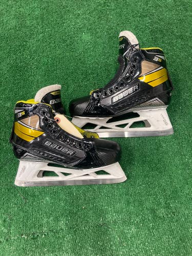 Used Senior Bauer Supreme 3S Hockey Goalie Skates Regular Width 7