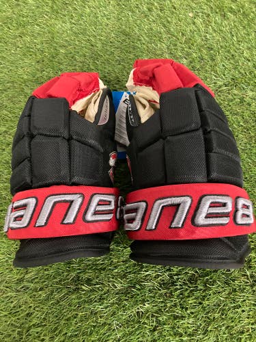 Red New Senior Bauer Vapor Pro Team Gloves 14"