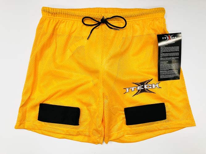 New Itech JM200 senior medium jock shorts w/ Pro Cup 34 33 32 ice hockey Sr men